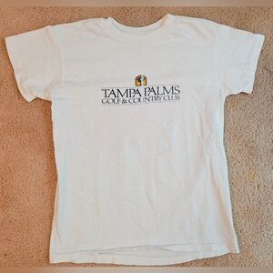 80's Hanes Beefy Tag Tampa Palms Golf & Country Club Baby Tee T-shirt.